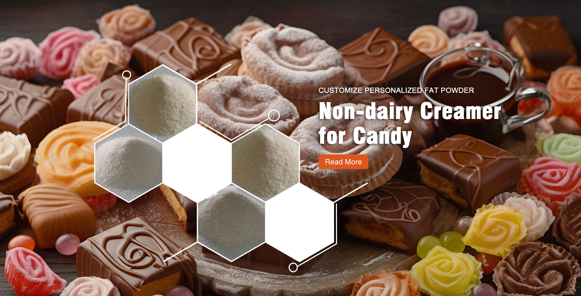 Creamer neo-bainne airson Dèanadair Candy
